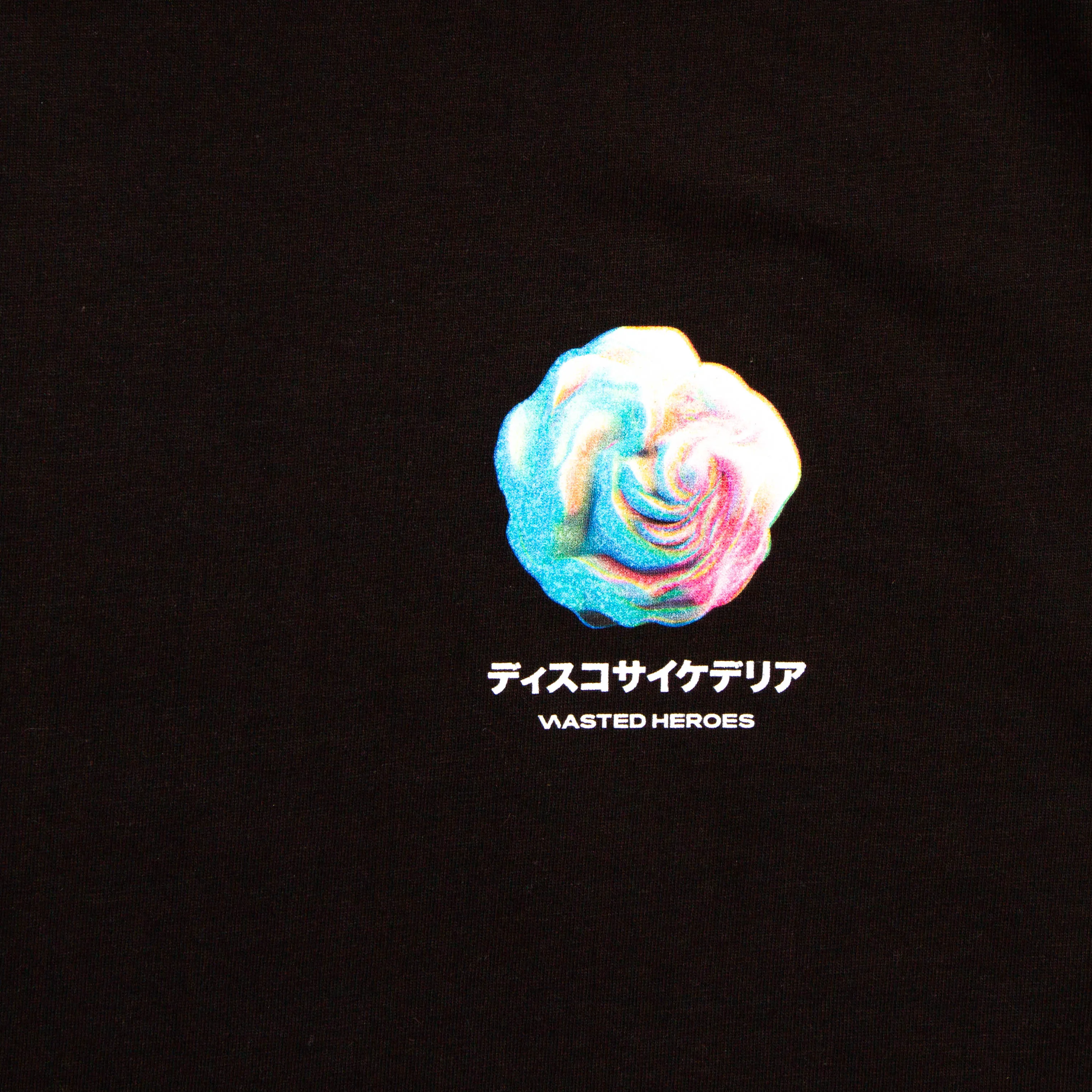 040 Disco Psychedelia Back Print - Tshirt - Black