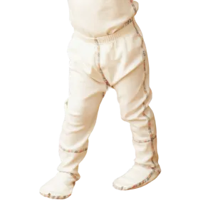 100% Organic Cotton Footed Pants for Kids