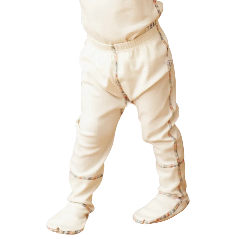 100% Organic Cotton Footed Pants for Kids