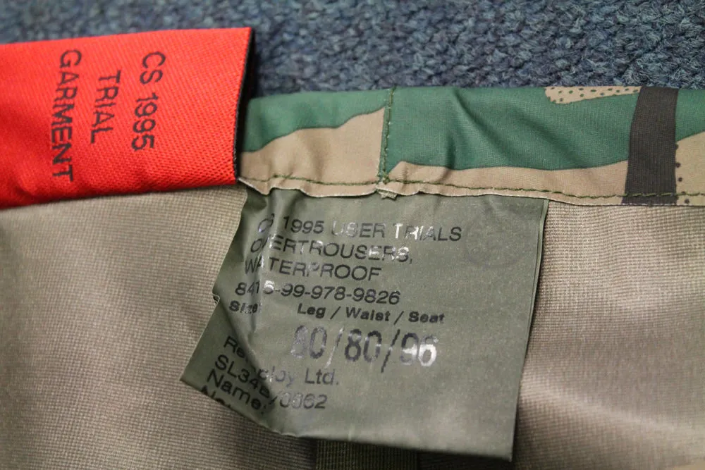 1995 TRIAL DPM WATERPROOF TROUSERS