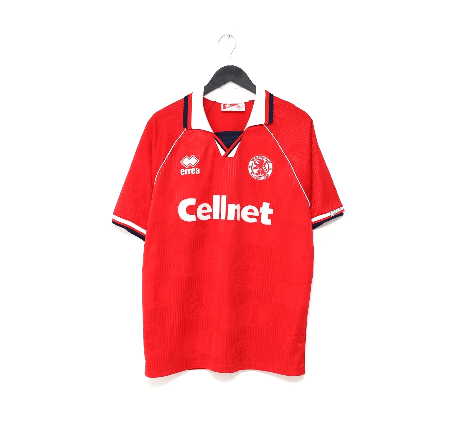 1995/96 JUNINHO #25 Middlesbrough Vintage Errea Home Football Shirt (XL)