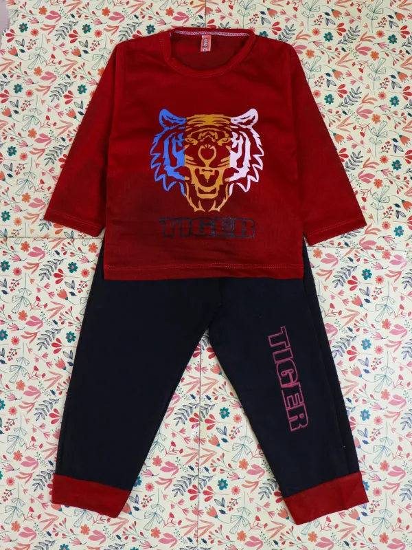 2Yr - 5Yrs Tiger Red Suit For Kids TG BS83