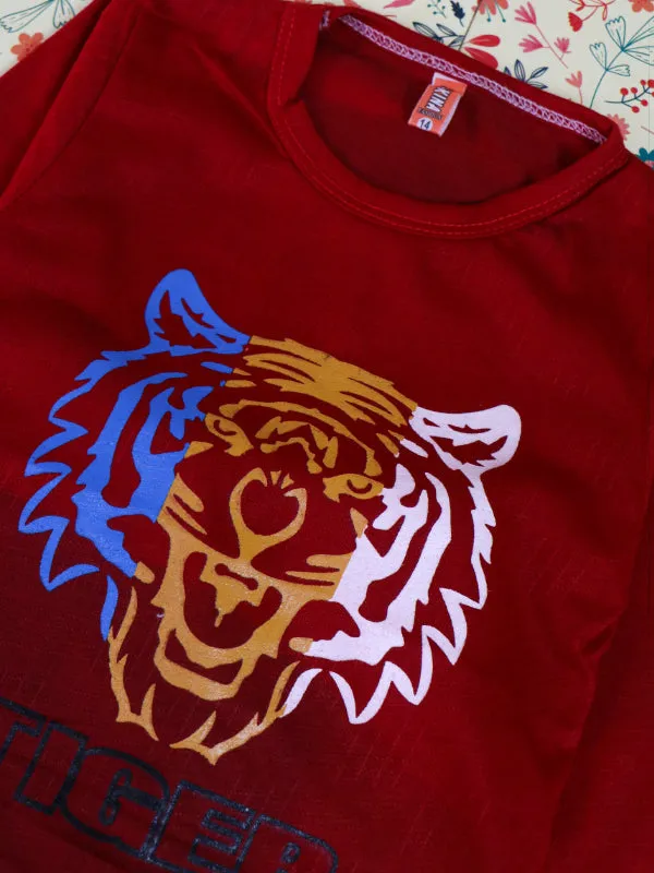 2Yr - 5Yrs Tiger Red Suit For Kids TG BS83