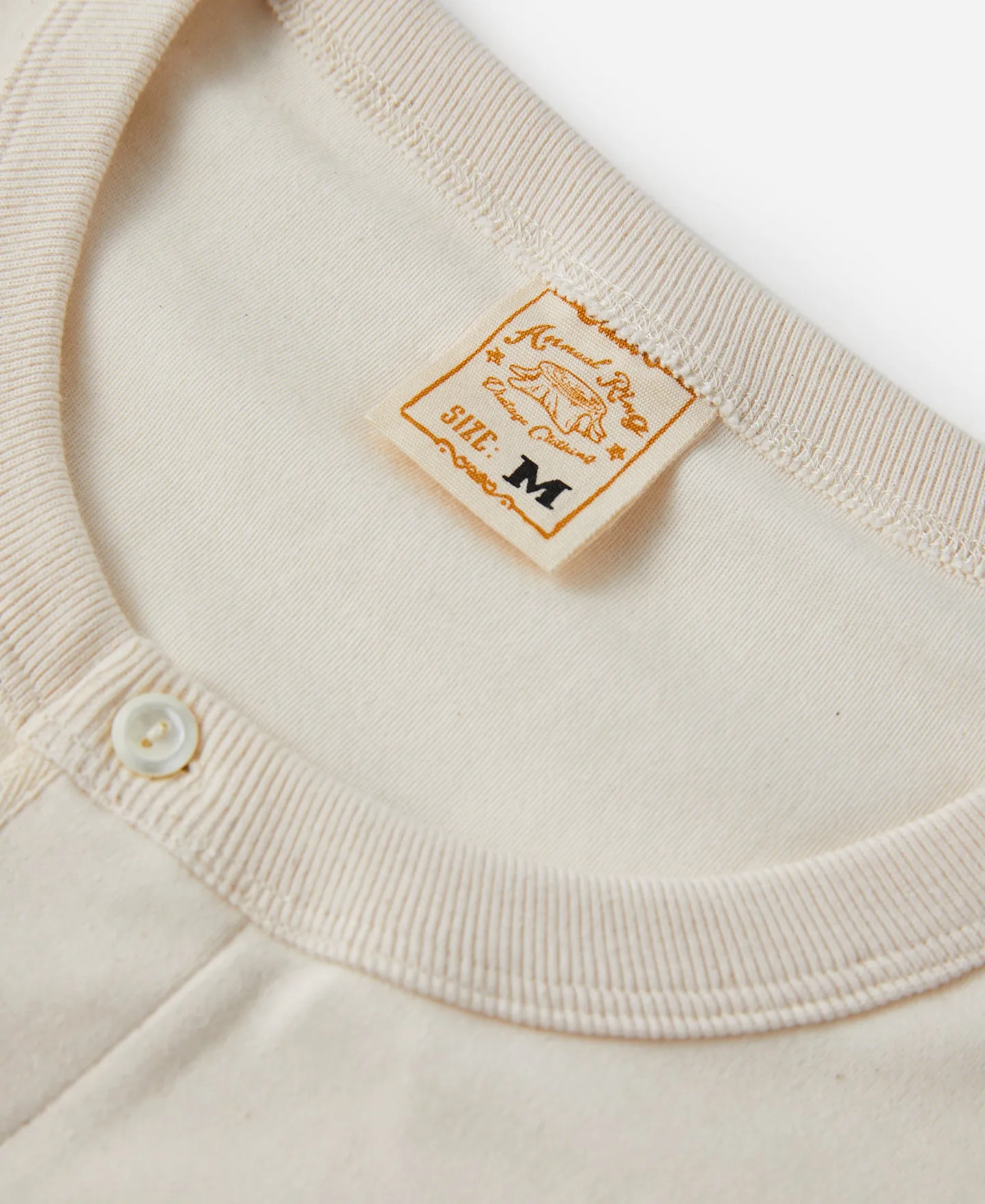 8.5 oz Organic Cotton Henley T-Shirt