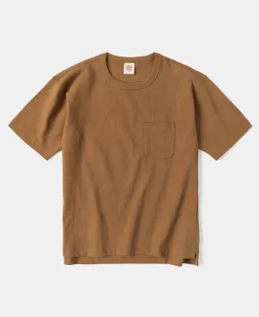 9.8 oz Cotton Classic Pocket T-Shirt - Light Brown