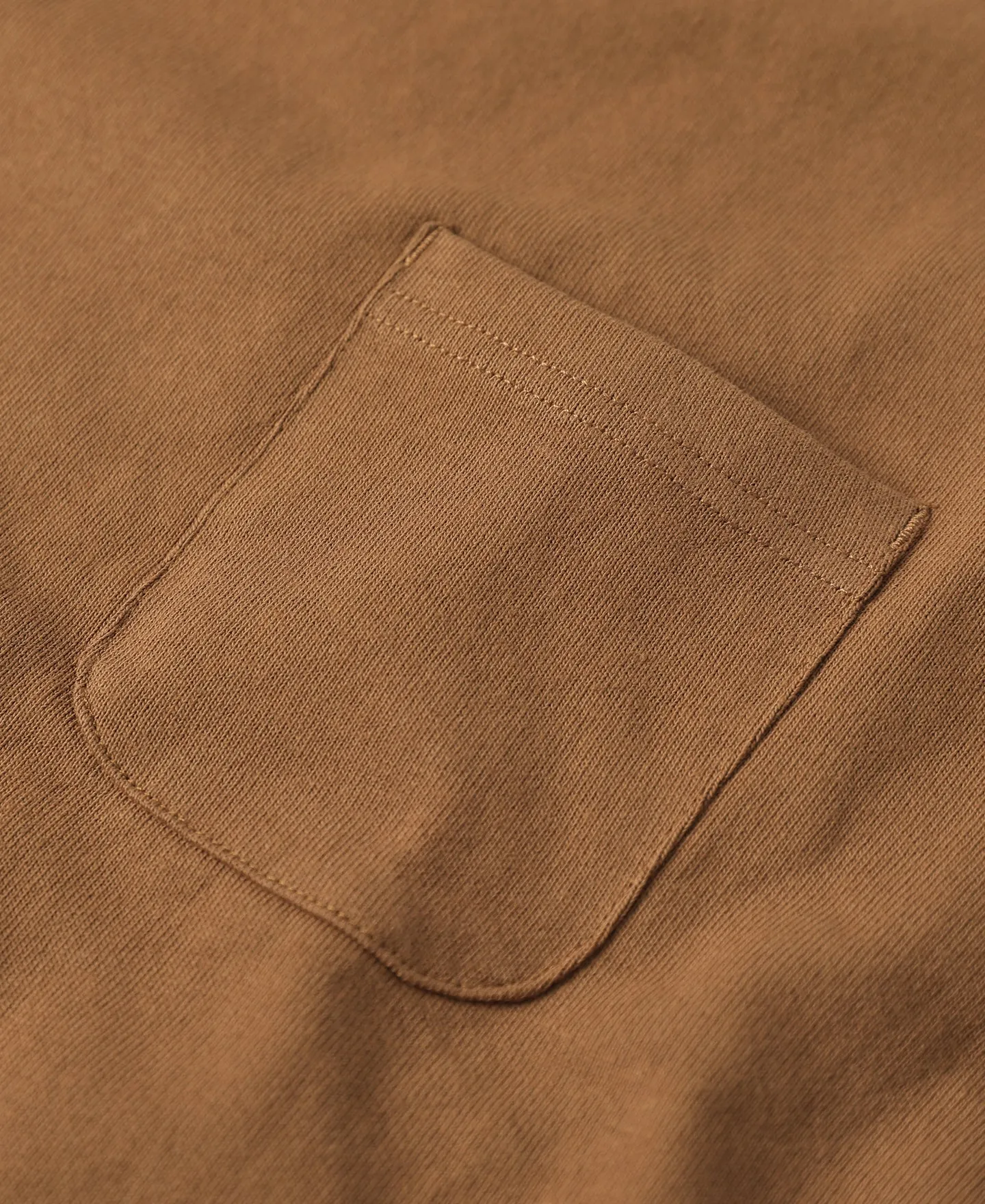 9.8 oz Cotton Classic Pocket T-Shirt - Light Brown