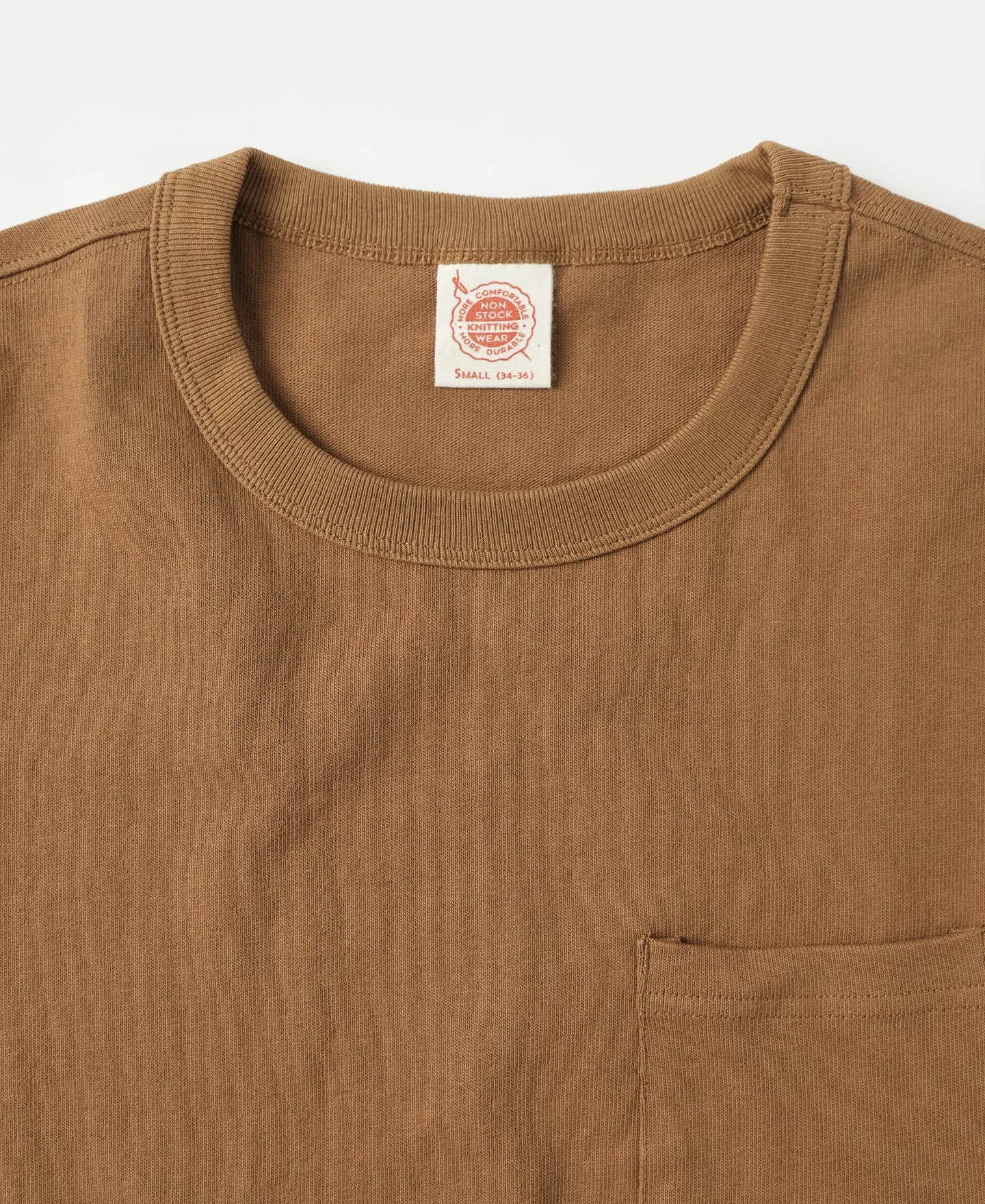 9.8 oz Cotton Classic Pocket T-Shirt - Light Brown