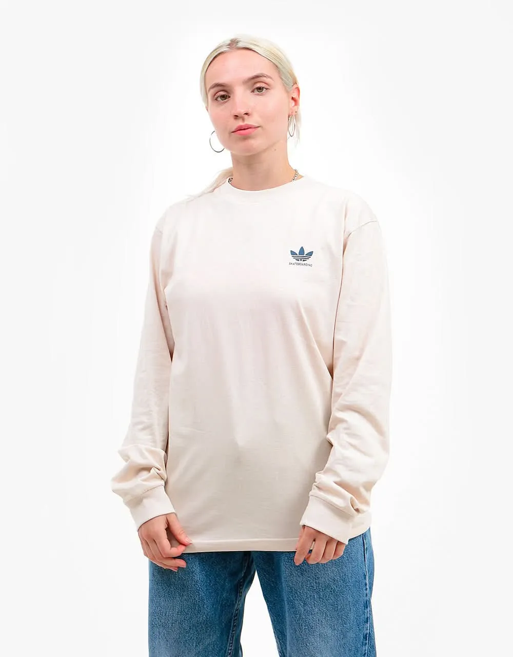 adidas 2.0 Logo T-Shirt - Halo Ivory