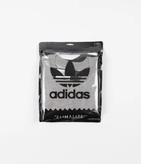 Adidas New 3 Pack T-Shirts - Core Heather / White / Black