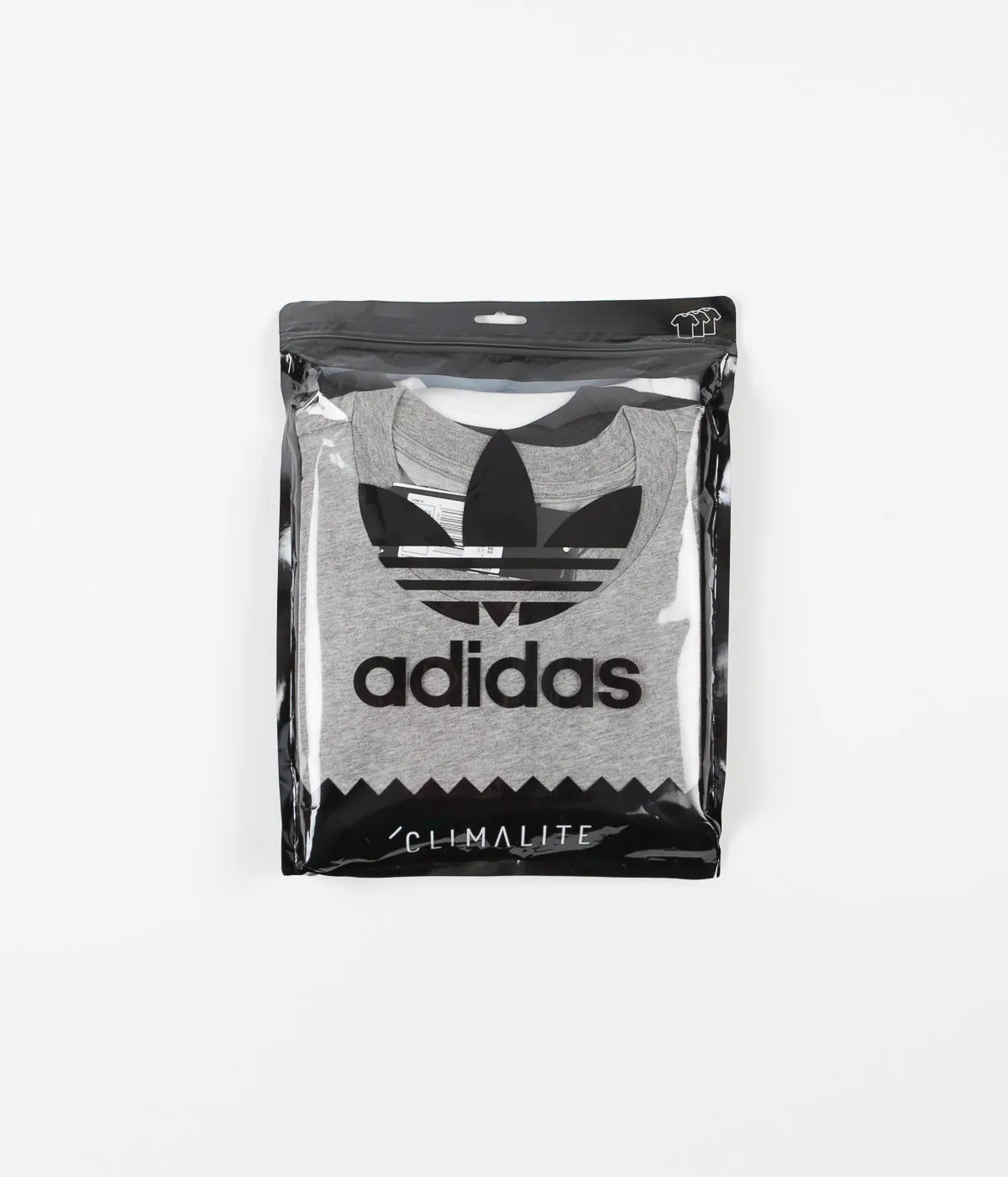 Adidas New 3 Pack T-Shirts - Core Heather / White / Black