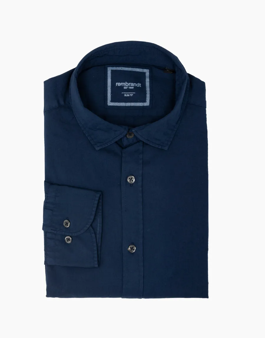 Alfred Navy Twill Shirt