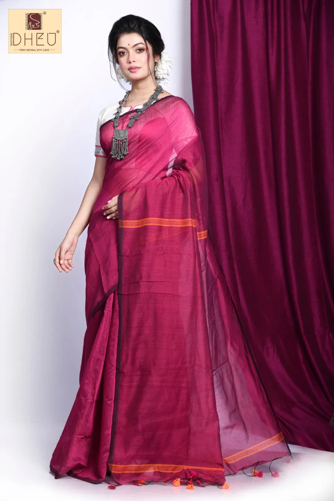 Amost Single 2-Handloom Kurta-Saree Couple Set