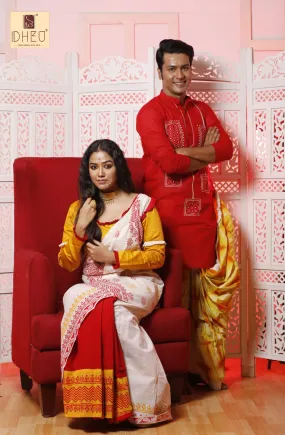 Anirban & Sohini's Choice - Kurta-Saree Couple Set