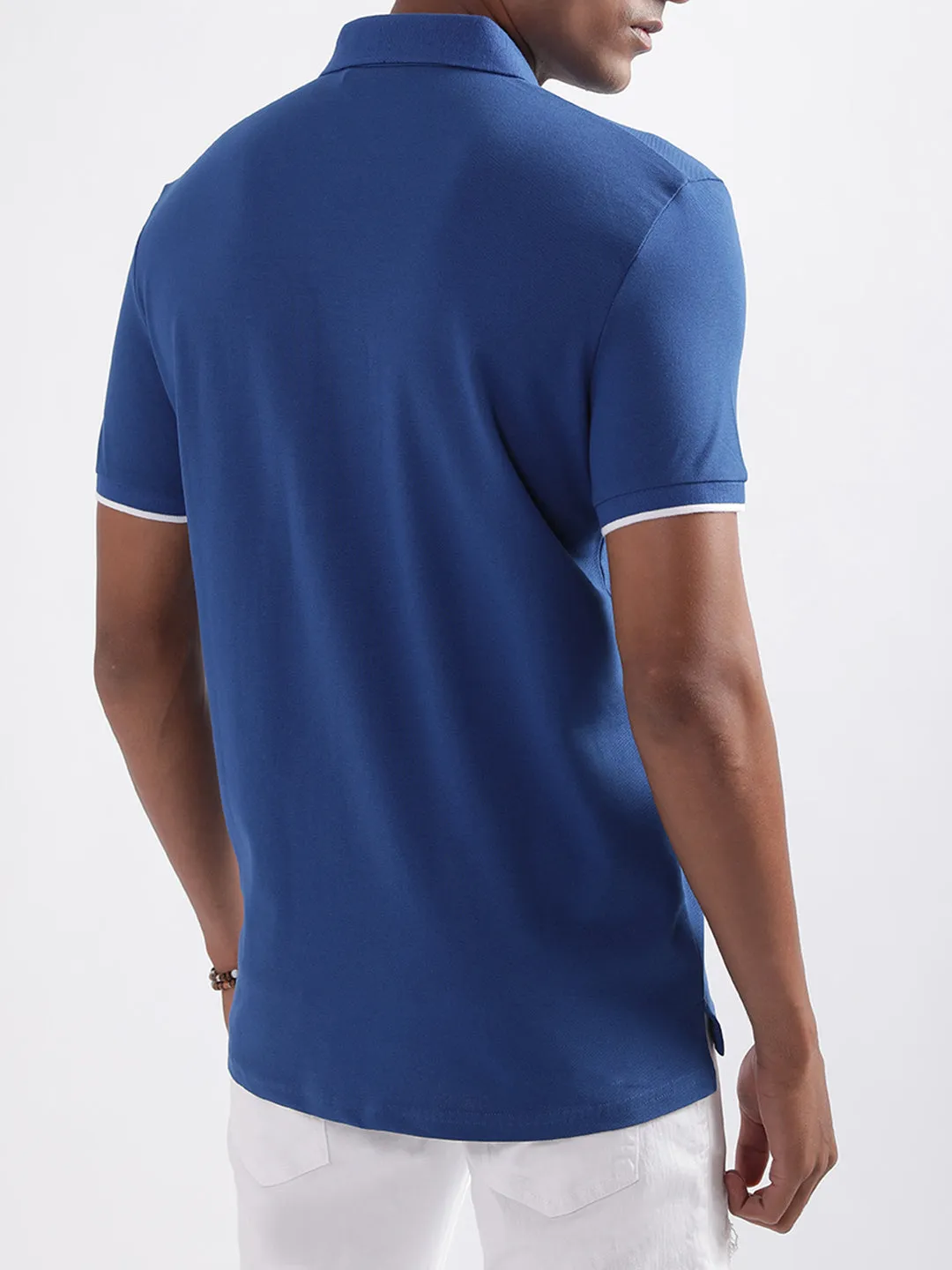 Antony Morato Blue Slim Fit Polo T-Shirt