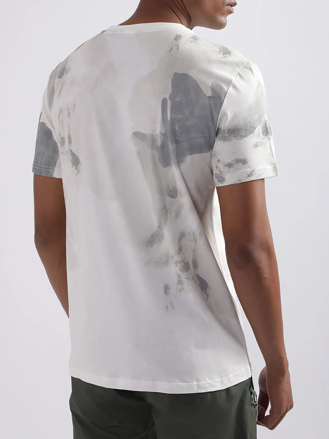 Antony Morato White Printed Regular Fit T-Shirt