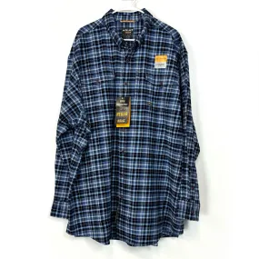 Ariat Rebar | Plaid Flannel Durastretch LS Work Shirt | Color: Blue | Size: 3XL | NWT