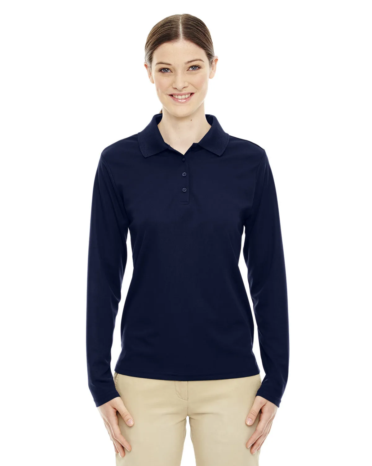 Ash City - Core 365 Ladies' Pinnacle Performance Long-Sleeve Piquí© Polo