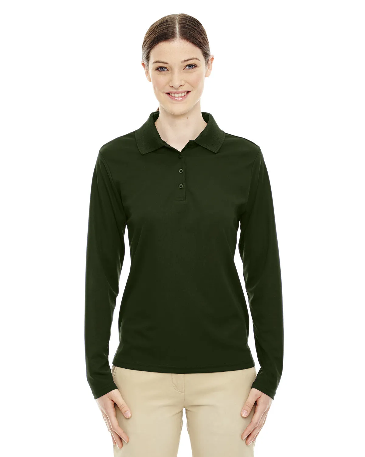 Ash City - Core 365 Ladies' Pinnacle Performance Long-Sleeve Piquí© Polo