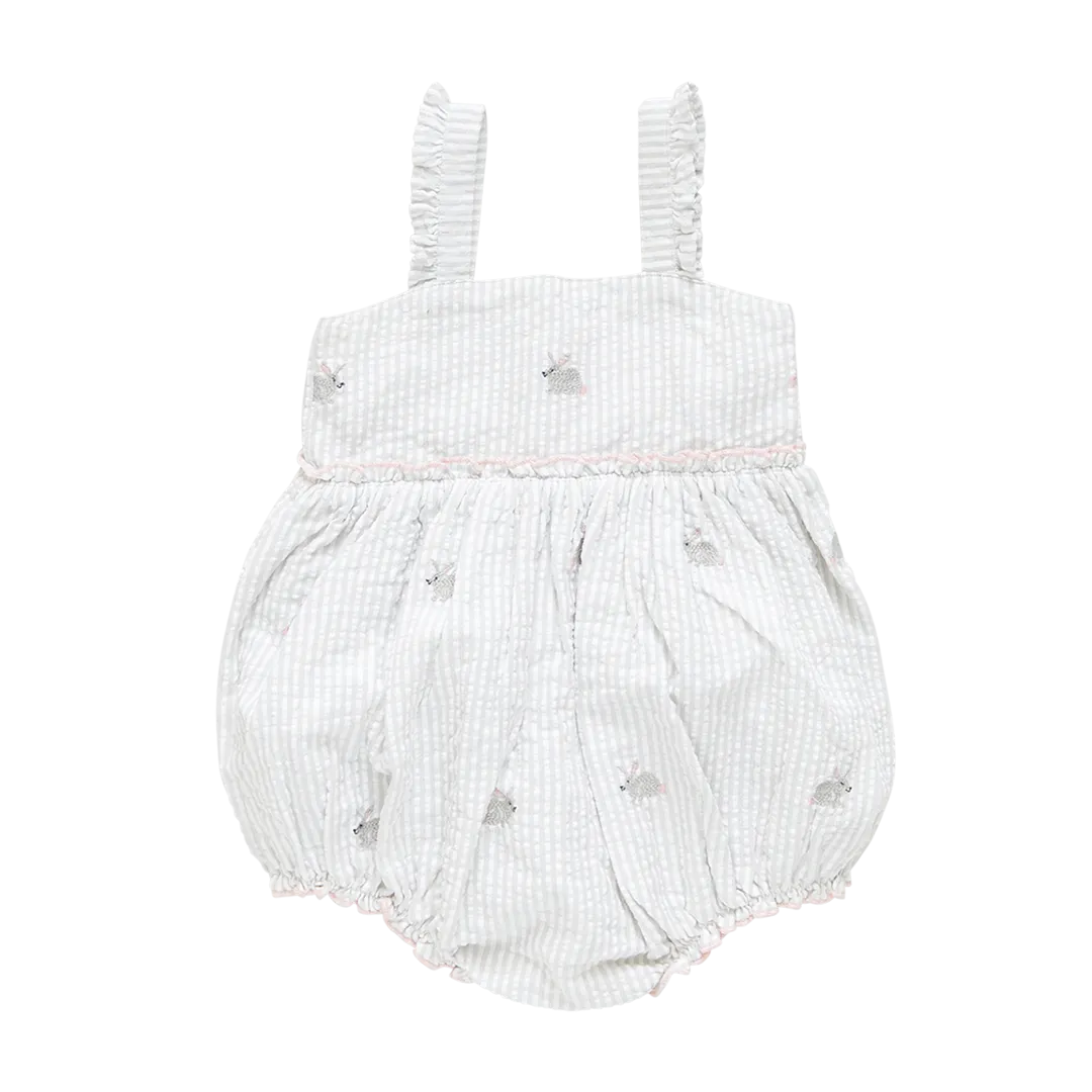 Baby Girls Sierra Bubble - Bunny Embroidery