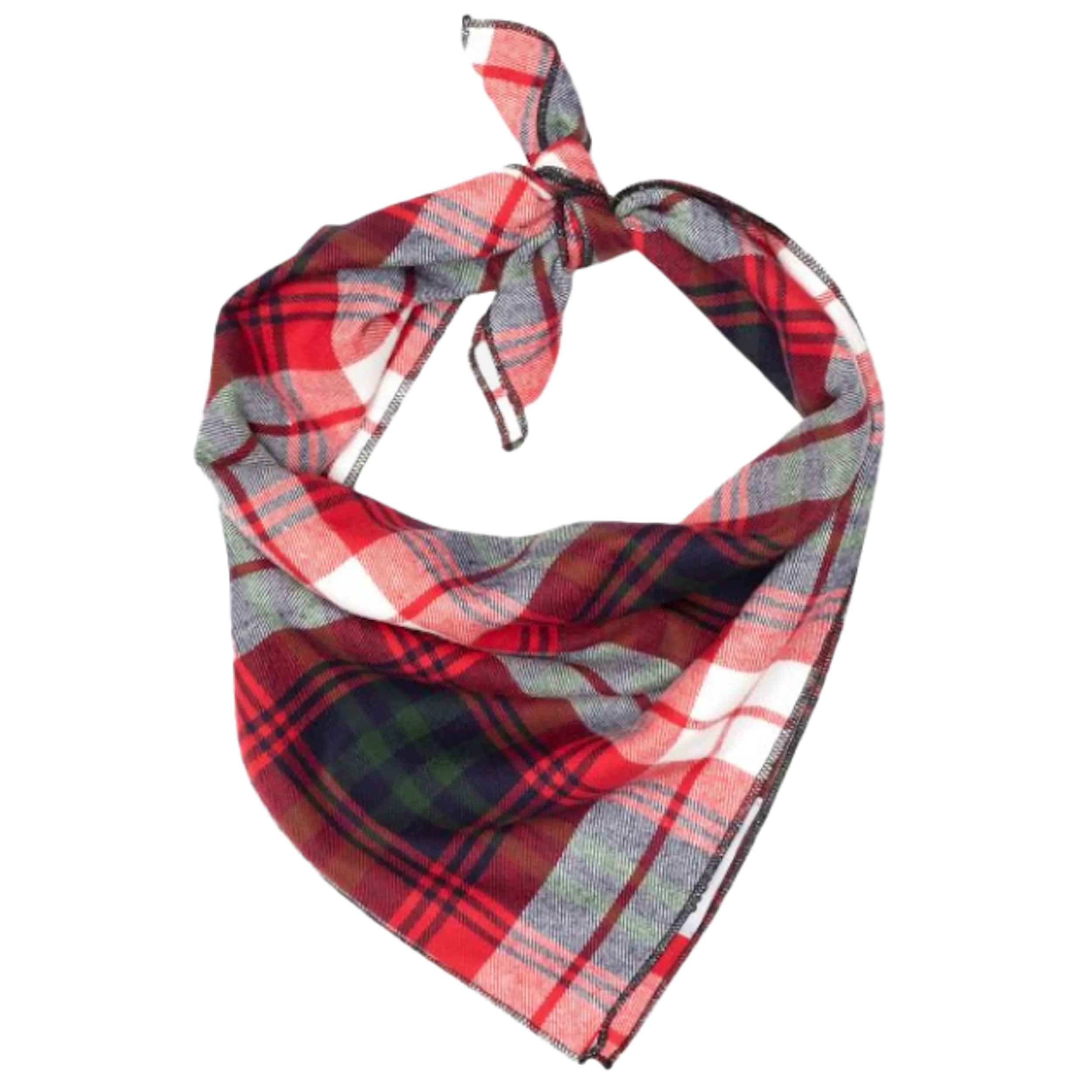 Bandana | Red, Green, & Navy Plaid