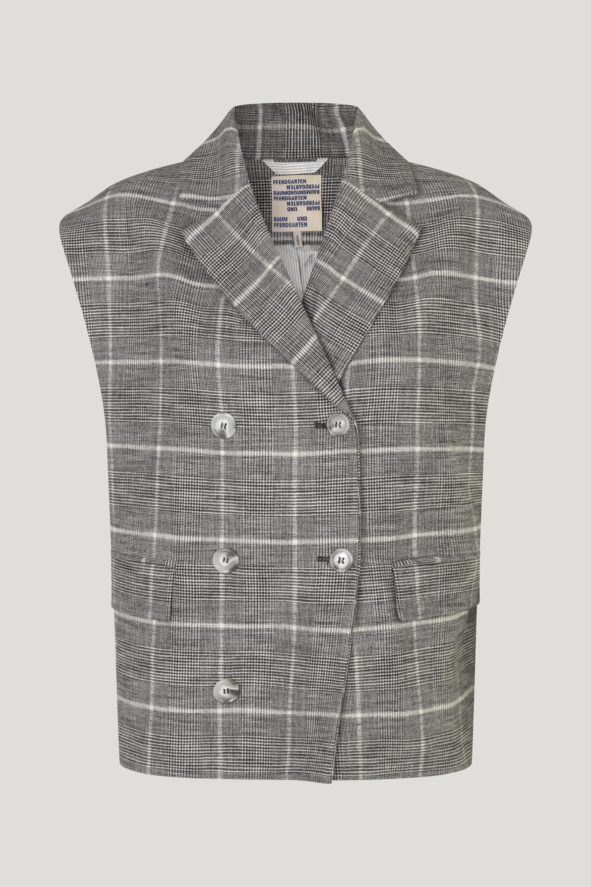 BANNI | Grey Creme Check