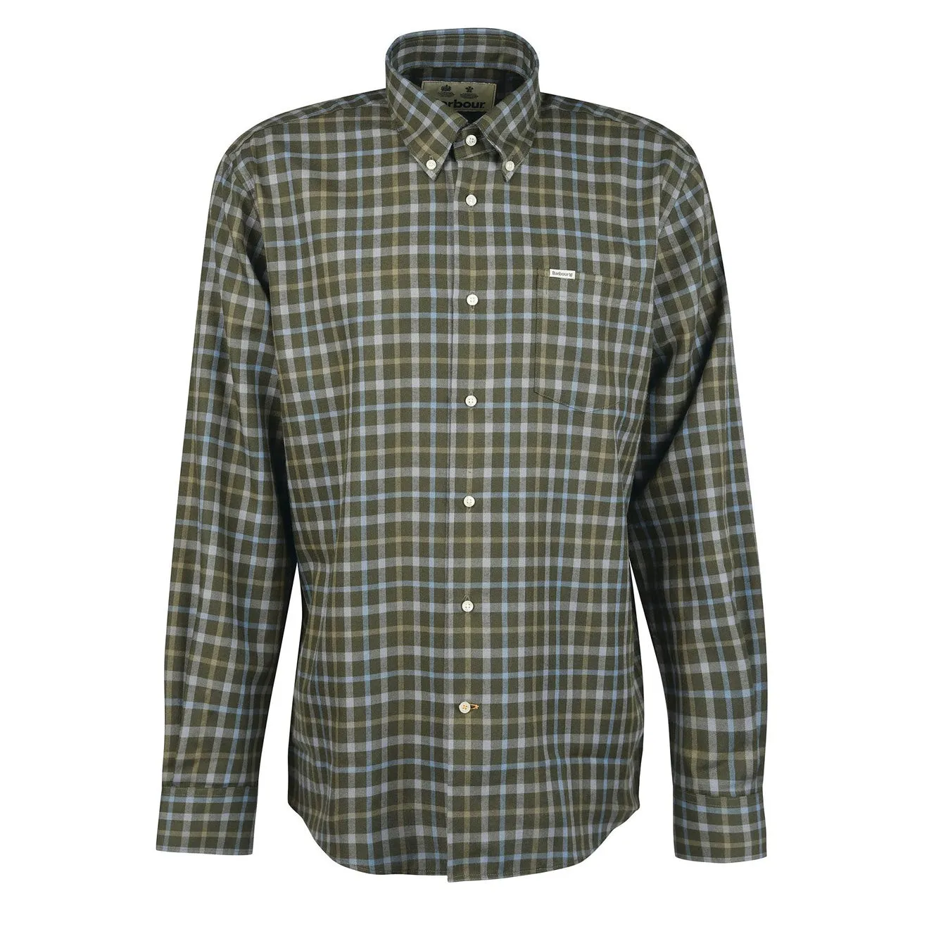 Barbour Coll Thermo Weave Shirt Olive