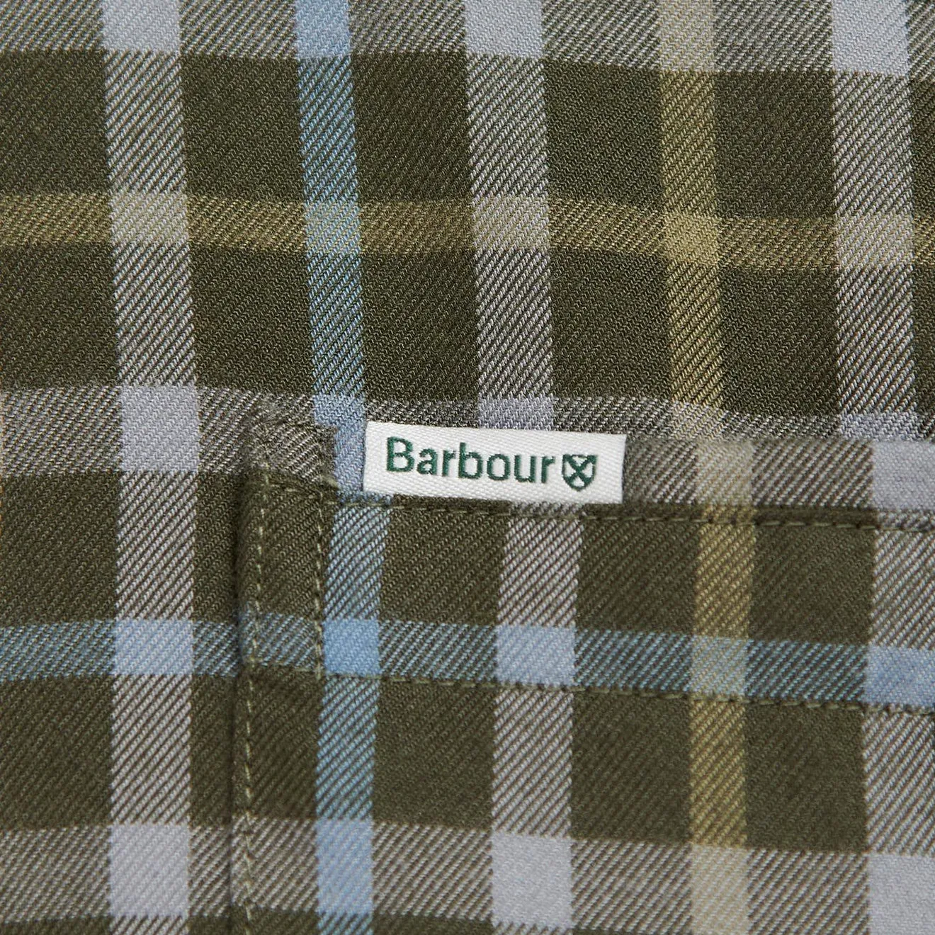 Barbour Coll Thermo Weave Shirt Olive