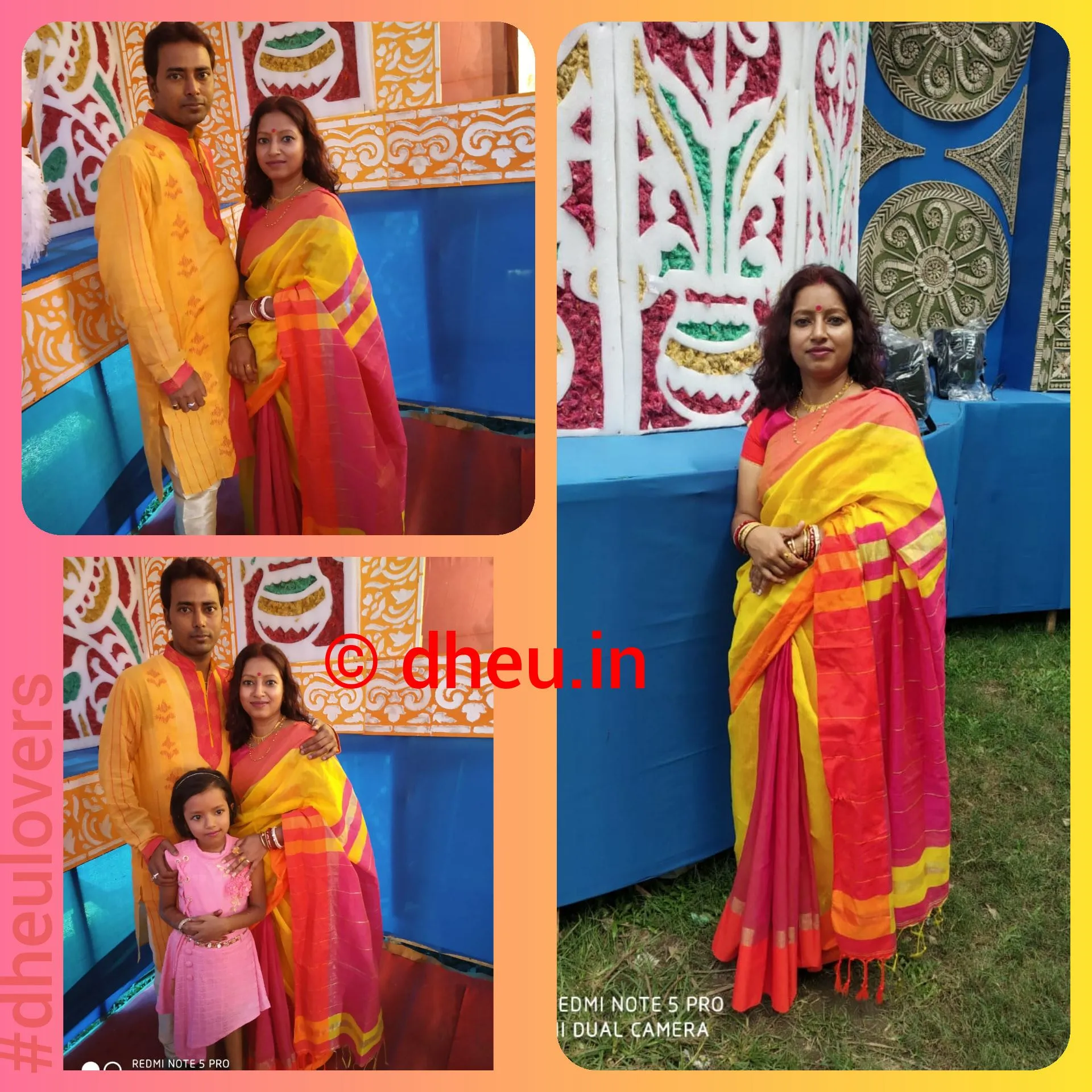 Barelli ki Barfi-Handloom Saree-Kurta Couple Set