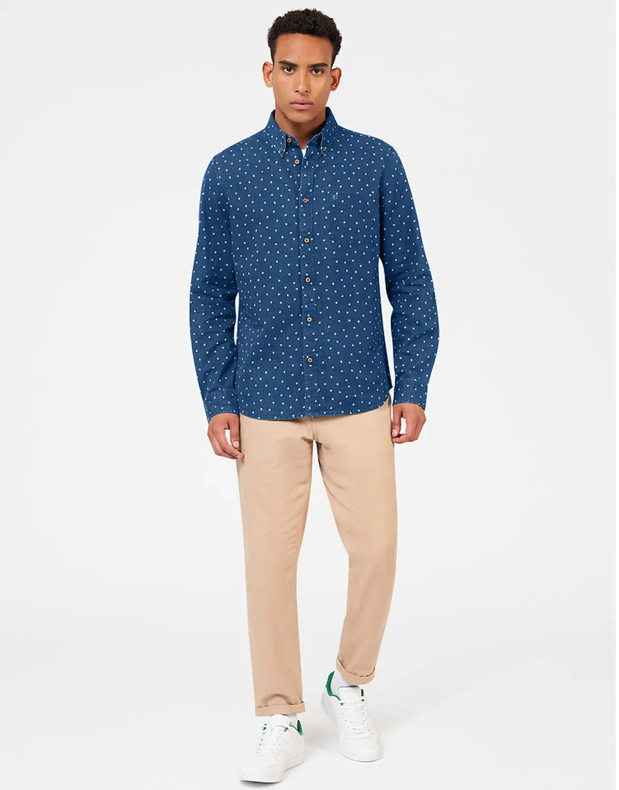 Ben Sherman Indigo Card Print Shirt