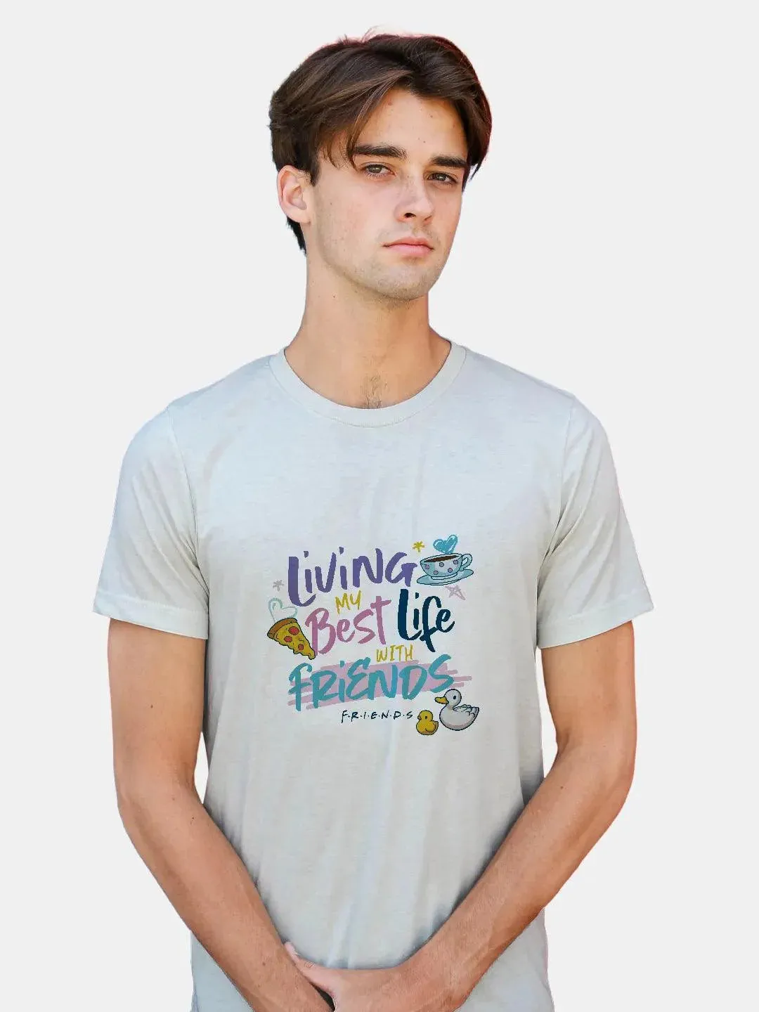 Best Life With Friends Mens Tshirt (Select From Drop Down Menu) (No Cod Allowed On This Product)- Prepaid Orders Only