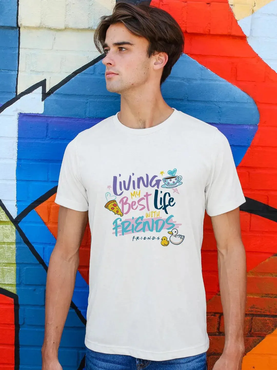 Best Life With Friends Mens Tshirt (Select From Drop Down Menu) (No Cod Allowed On This Product)- Prepaid Orders Only