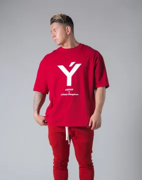 Big Y Logo Big T-Sirt "Wide Body" - Red