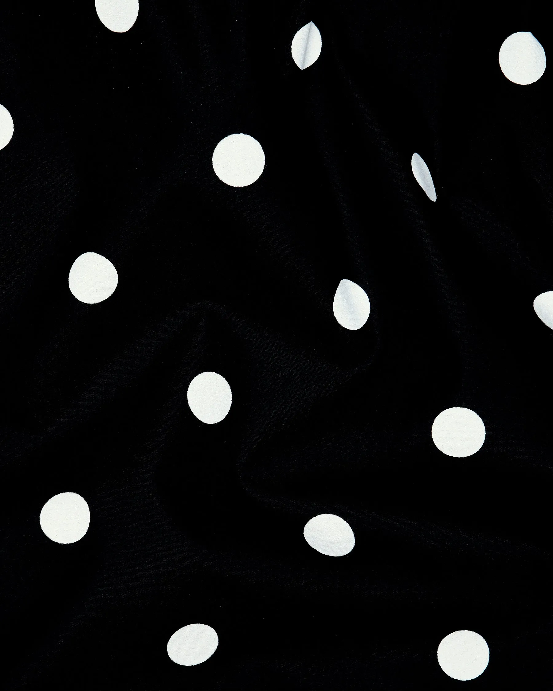 Black Polka Dotted Wool Waistcoat