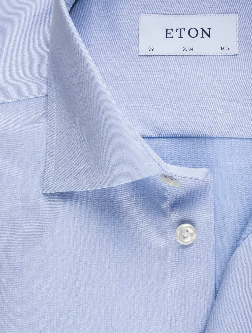 Blue Single Cuff Slim Fit Shirt