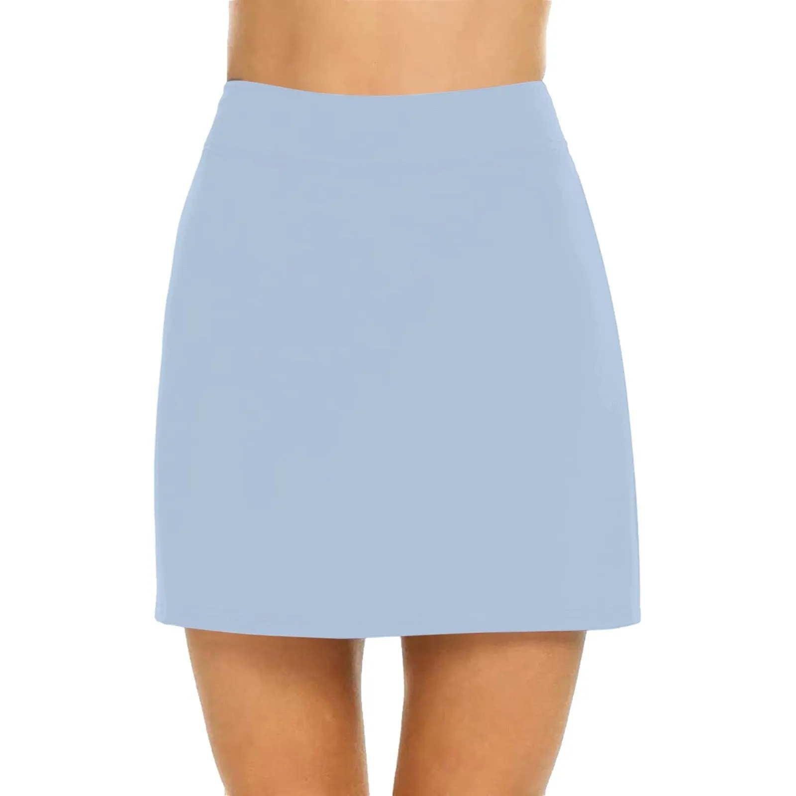 Breathable Solid Color Yoga Short Skirt