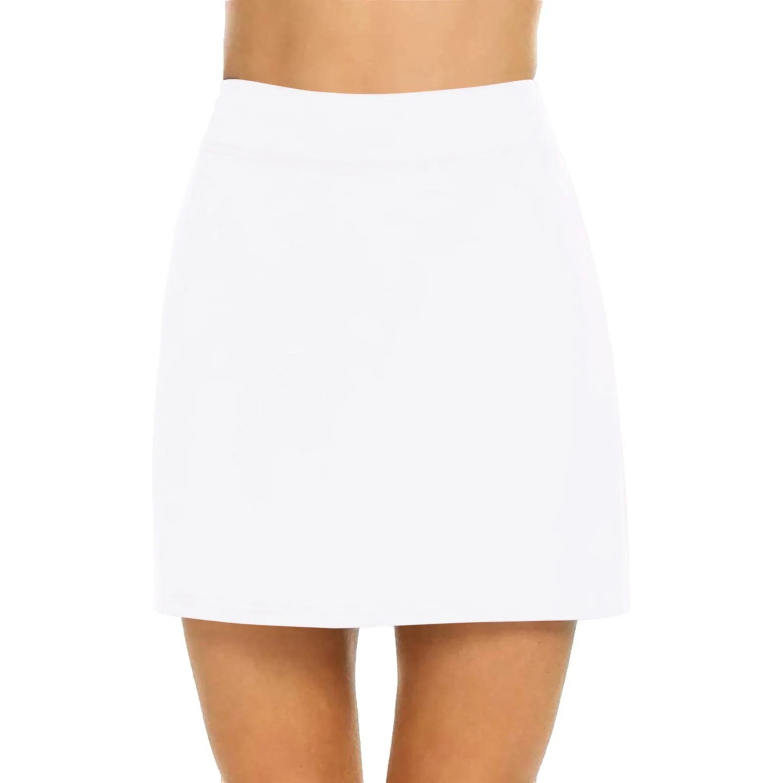 Breathable Solid Color Yoga Short Skirt