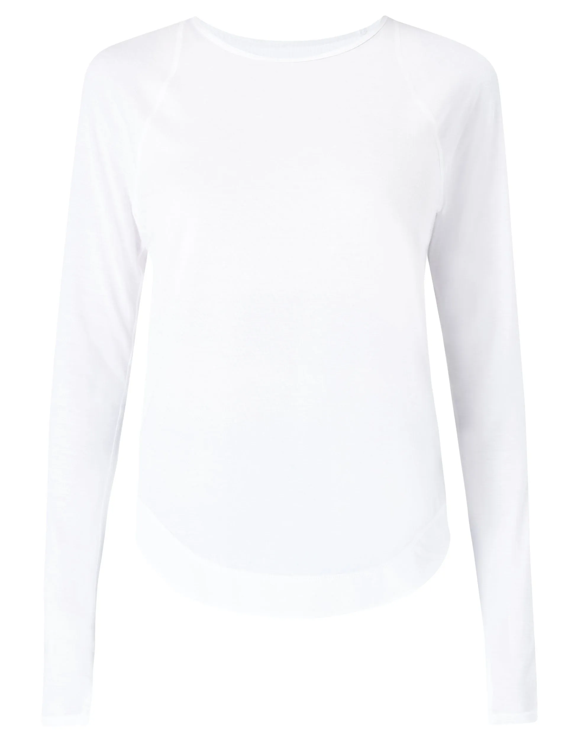 Breathe Easy Running Long Sleeve Top - White