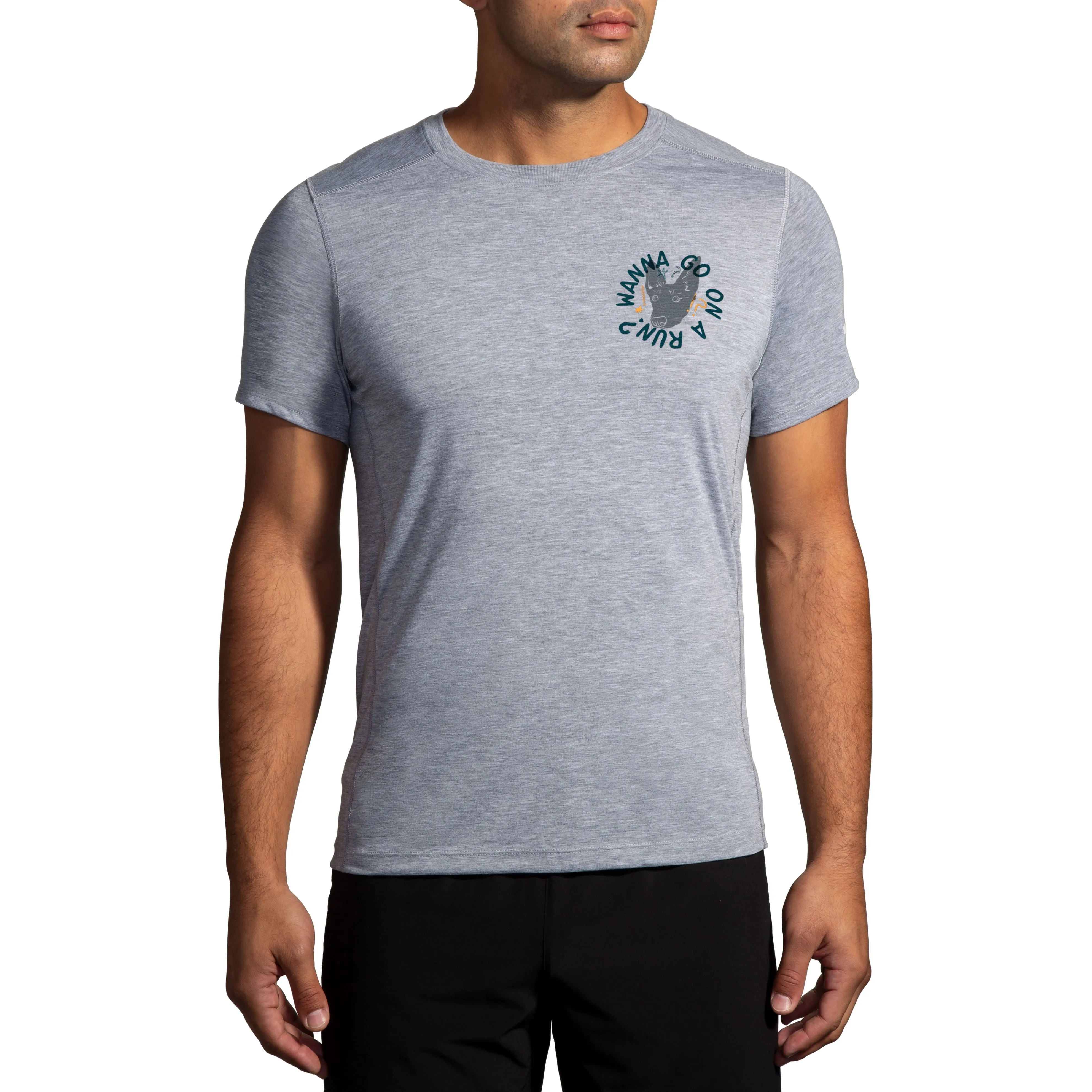 Brooks Men's Distance Short Sleeve 3.0 Dog Days