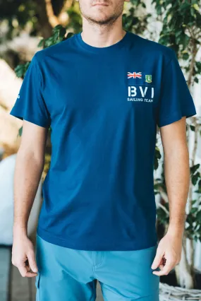 BVI Sailing Team Patch T-Shirt - Racing Blue