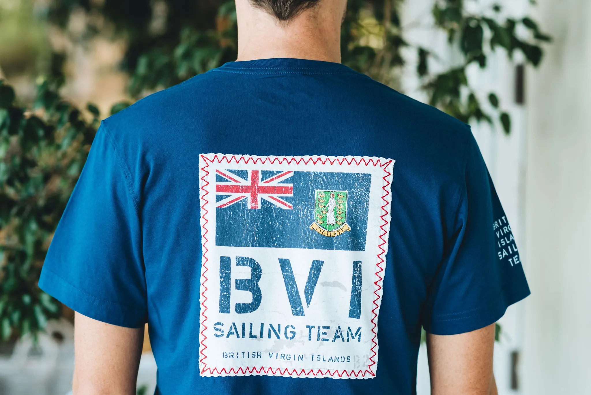 BVI Sailing Team Patch T-Shirt - Racing Blue