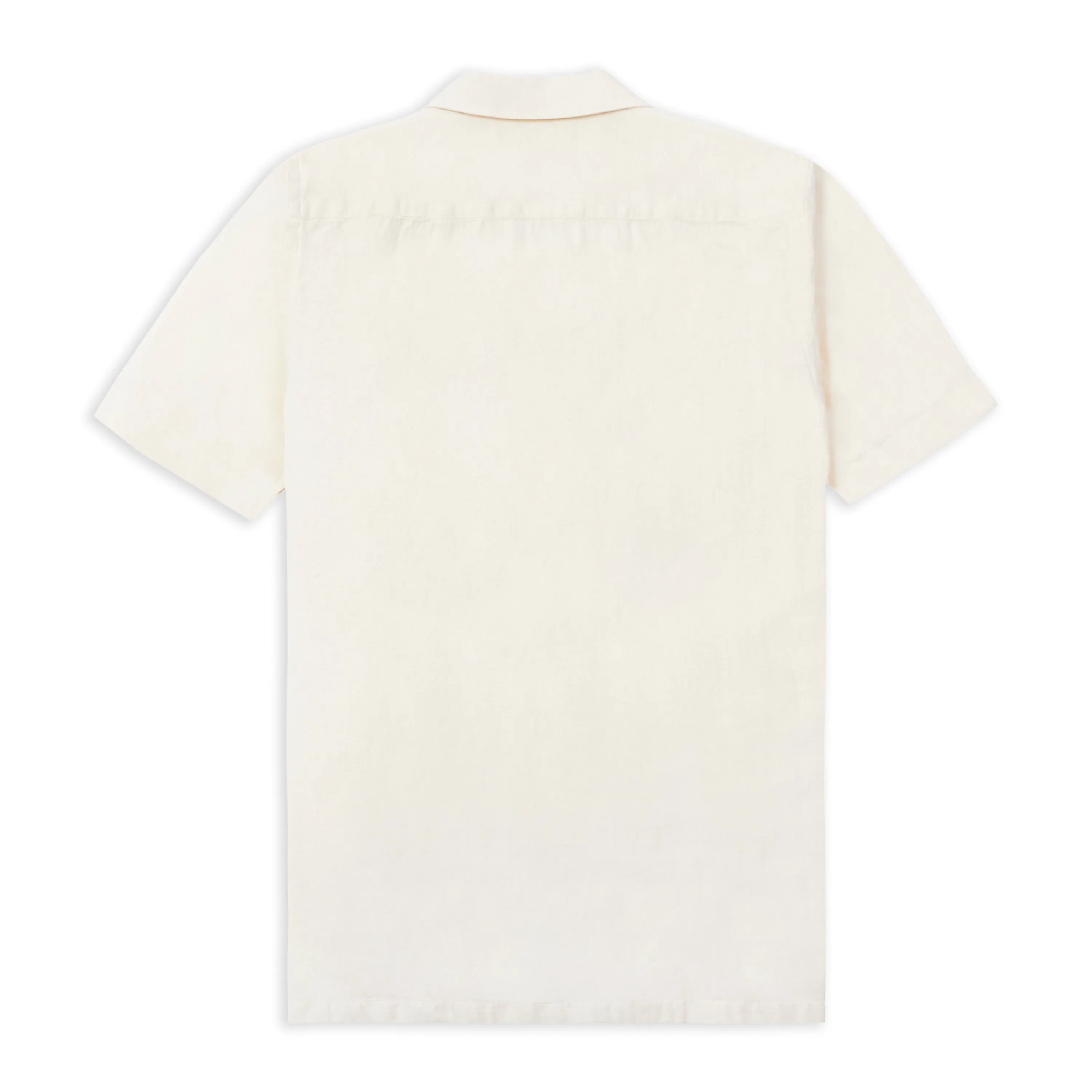 Camp Collar Short Sleeve Shirt - Light Dobby Off White