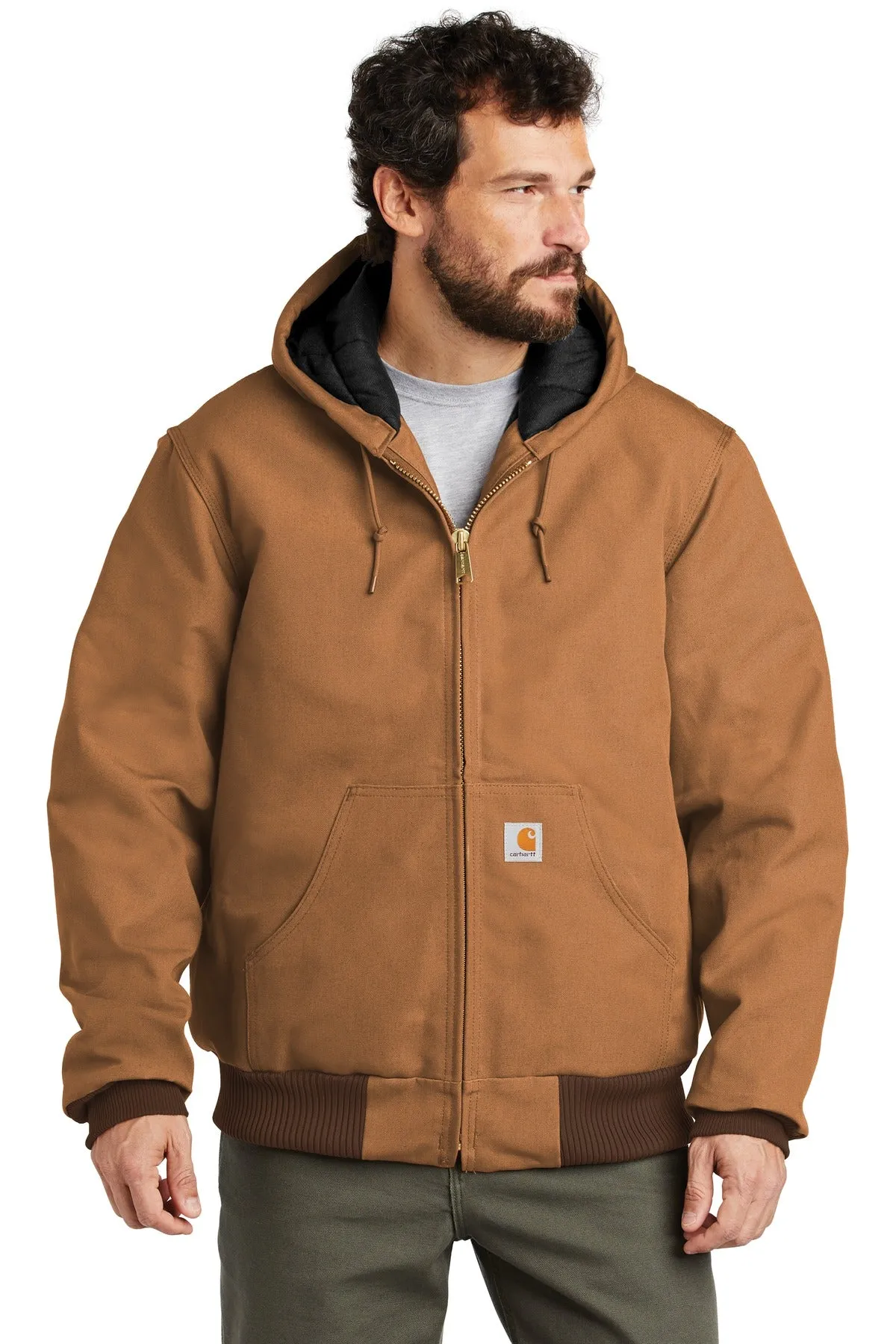 Carhartt Quilted-Flannel-Lined Duck Active Jac. CTSJ140