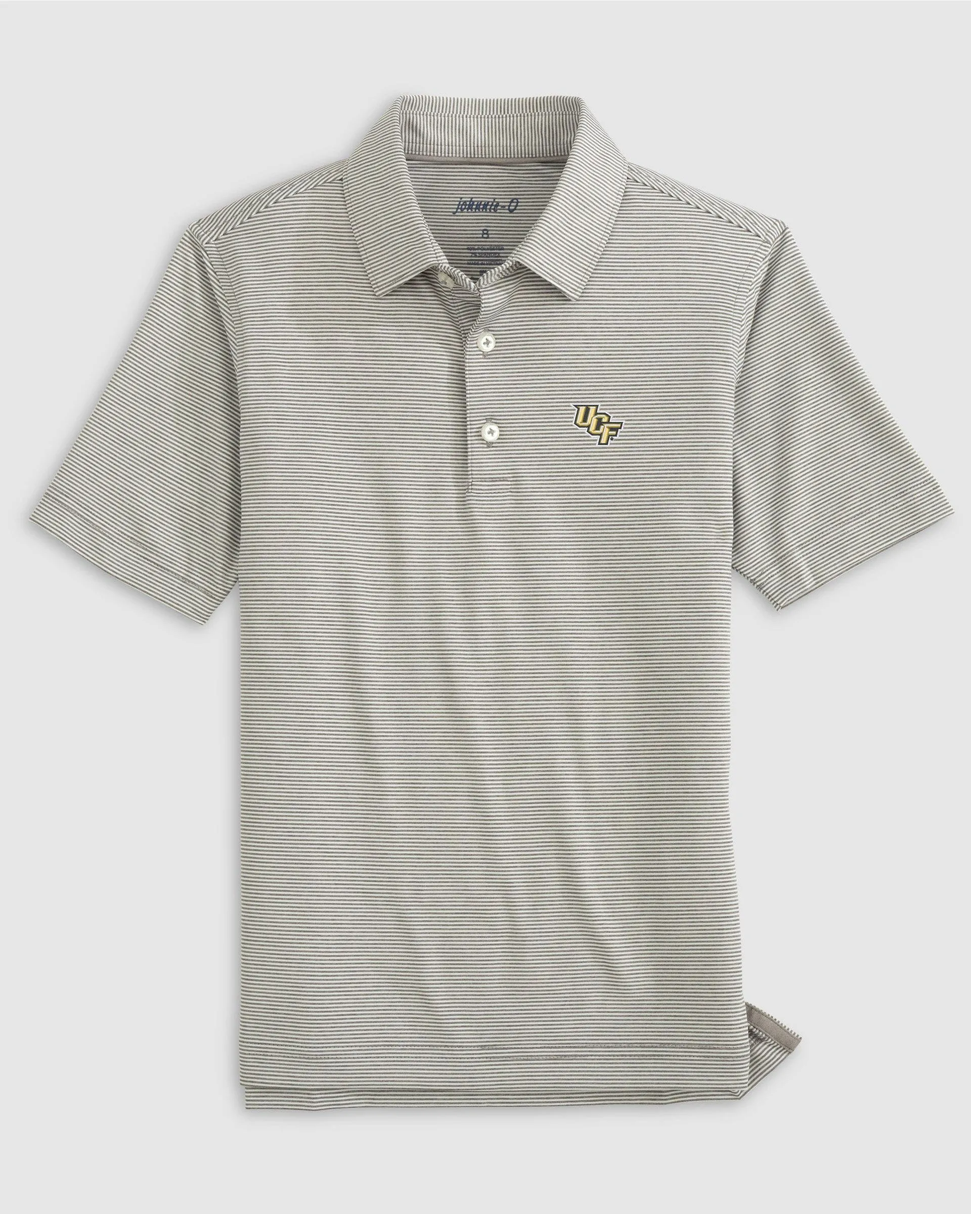 Central Florida Lyndonn Jr. Striped Jersey Performance Polo