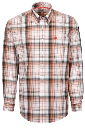 Cinch Woven Plaid Button-Front Shirt - Multi