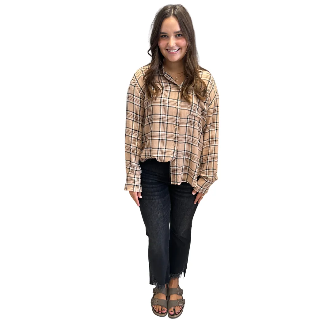 Classy Interactions Plaid Print Shirt