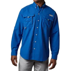 Columbia PFG Bahama Long Sleeve Shirt Mens Vivid Blue