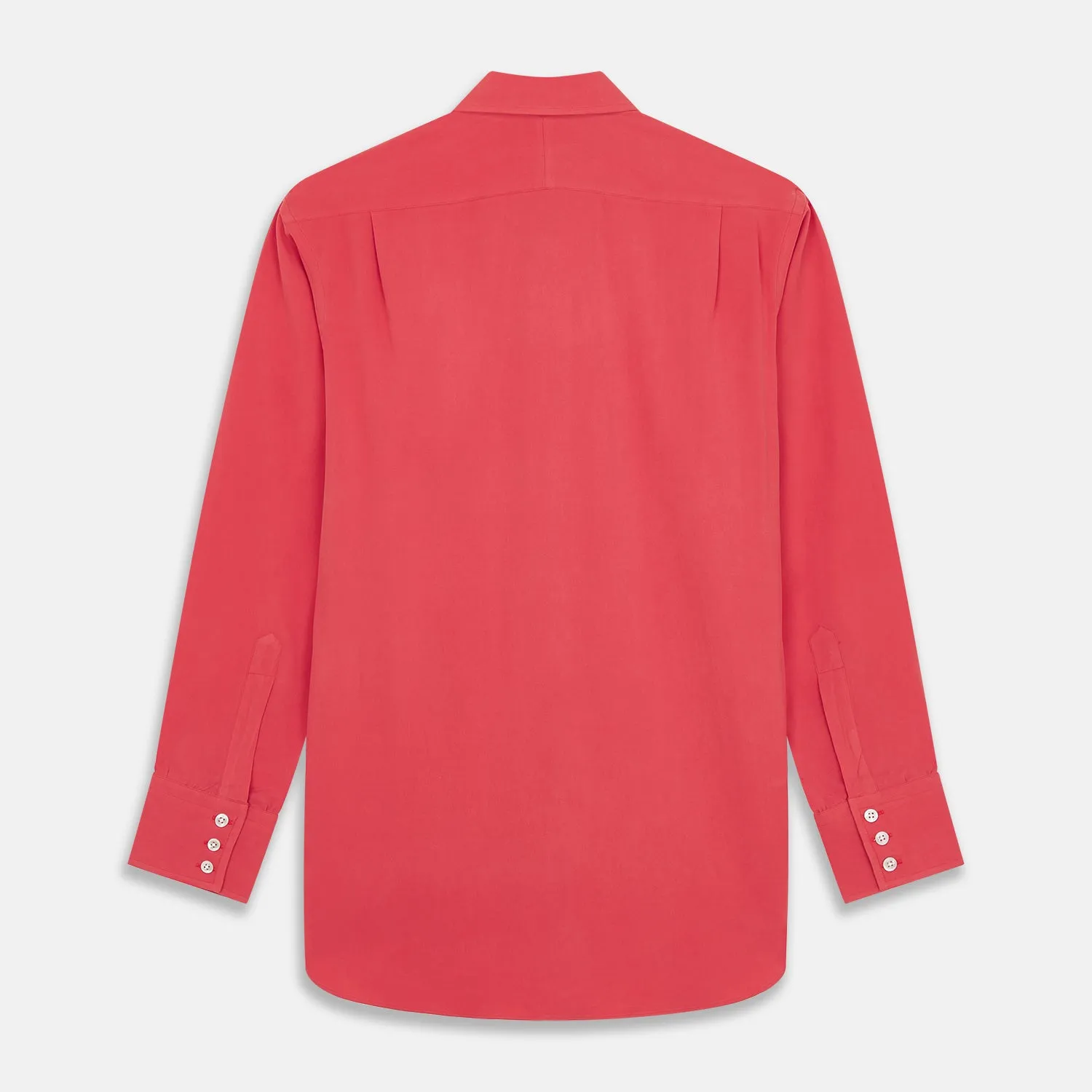 Coral Pink Silk Regular Fit Mayfair Shirt