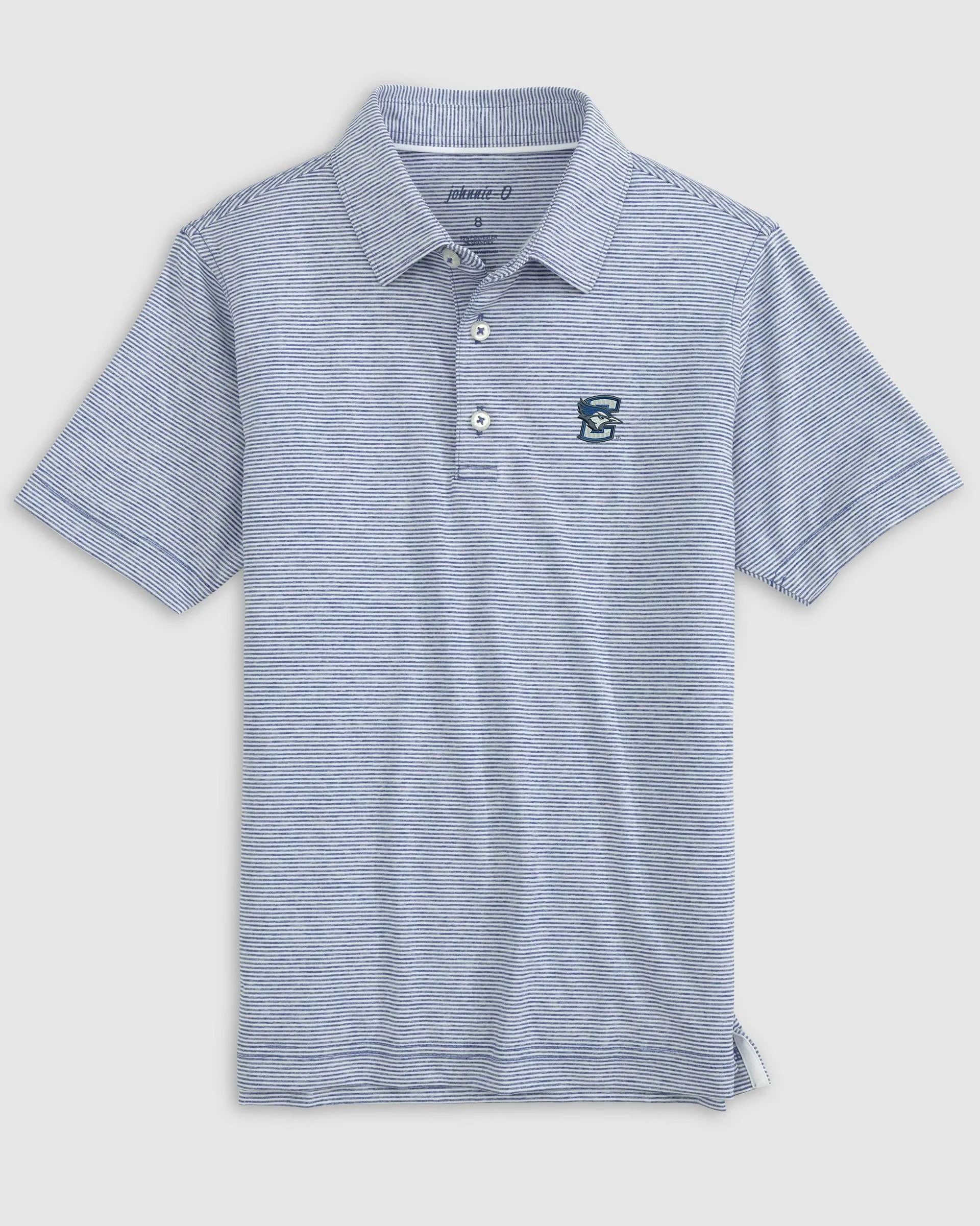 Creighton Lyndonn Jr. Striped Jersey Performance Polo