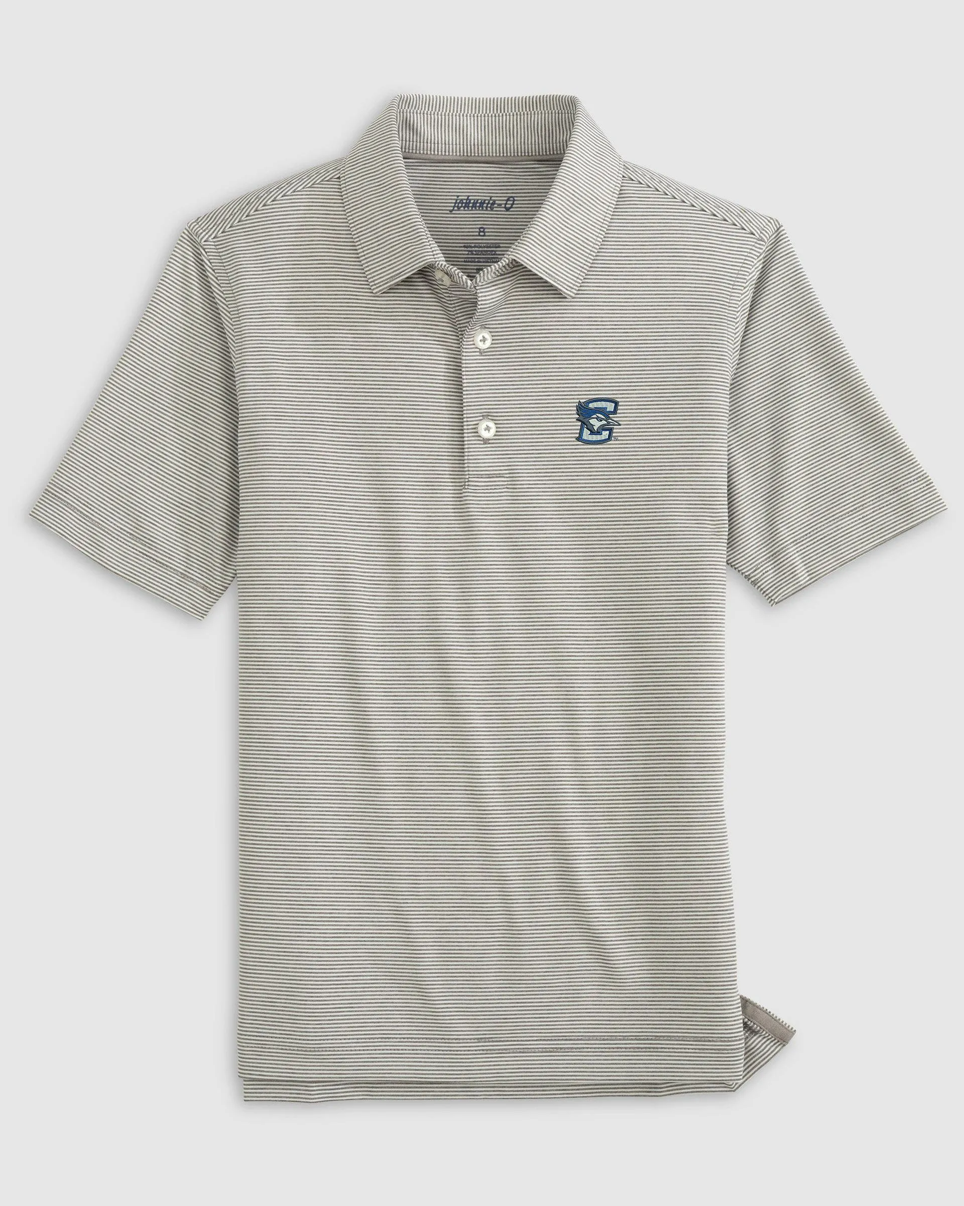 Creighton Lyndonn Jr. Striped Jersey Performance Polo