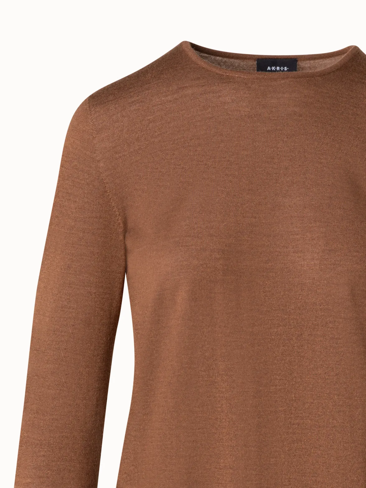 Crew Neck Cashmere Silk Sweater